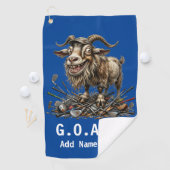 Gepersonaliseerde G.O.A.T. Golfhanddoek (Insitu)