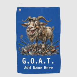 Gepersonaliseerde G.O.A.T. Golfhanddoek
