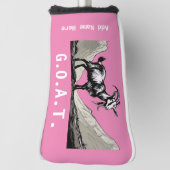 Gepersonaliseerde G.O.A.T. Putter Hoesje Golfheadcover (Draai 90)