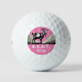 Gepersonaliseerde G.O.A.T. Titleist 2023 Pro V1 Golfballen (Voorkant)