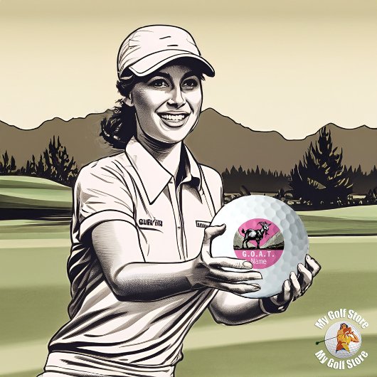 Gepersonaliseerde G.O.A.T. Titleist 2023 Pro V1 Golfballen