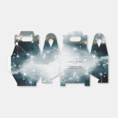 Gepersonaliseerde Galaxy Blue Gold sterren bruilof Bedankdoosjes (Uitgevouwen)