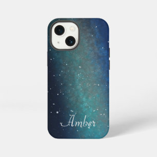 Gepersonaliseerde Galaxy Ruimte Nevel Nachtelijke  iPhone 13 Mini Hoesje