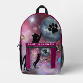 Gepersonaliseerde Galaxy Space Funny Rugzak voor K (Voorkant)