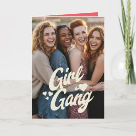 Gepersonaliseerde Galentine's Day-foto Kaart