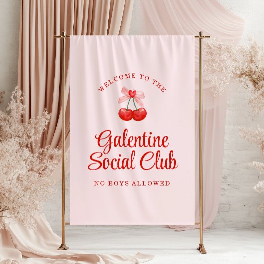 Gepersonaliseerde Galentine's Day Party Welkom Spandoek