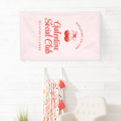 Gepersonaliseerde Galentine's Day Party Welkom Spandoek (Insitu)