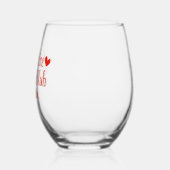 Gepersonaliseerde Galentine's Party Favoriet Gift  Wijnglas Zonder Voet (Links)