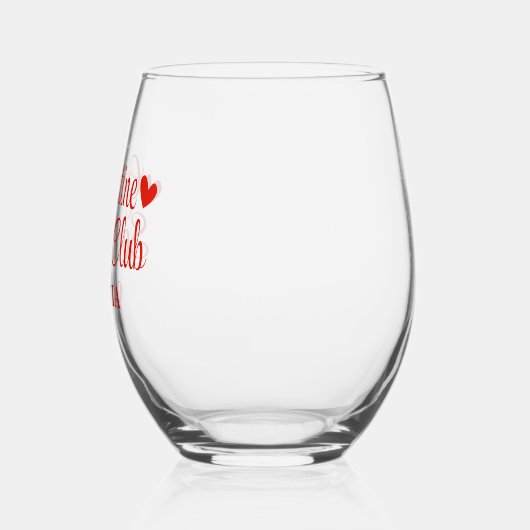 Gepersonaliseerde Galentine's Party Favoriet Gift  Wijnglas Zonder Voet (Links)