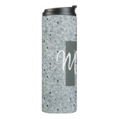 Gepersonaliseerde galvaniseerde metalen look therm thermosbeker (Gedraaid links)