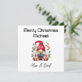 Gepersonaliseerde Gamer Christmas Kaart (Staand voorkant)