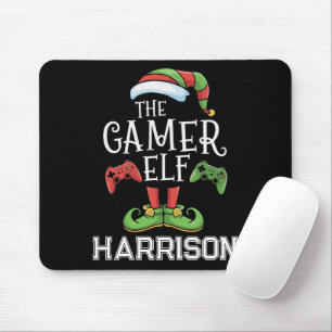 Gepersonaliseerde Gamer Elf Kerstmis Video Gamen  Muismat