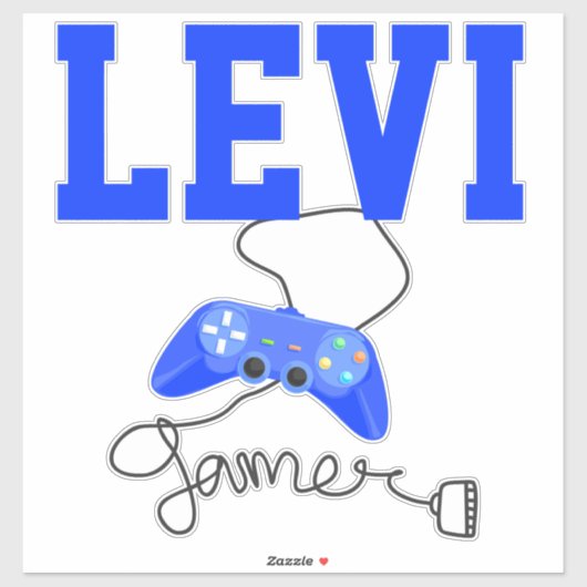 Gepersonaliseerde gamer sticker (Vel)