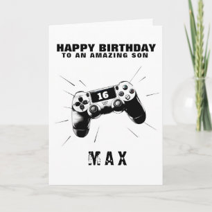 Gepersonaliseerde Gamer Verjaardag Kaart