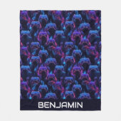 Gepersonaliseerde gaming controller jongens fleece deken (Voorkant)