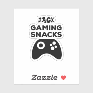 Gepersonaliseerde gaming snacks cadeau Sticker