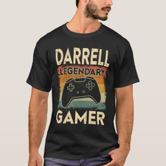 Gepersonaliseerde gamingnaam Darrell Legendarische T-shirt