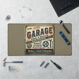 Gepersonaliseerde Garage Desk Mat