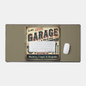 Gepersonaliseerde Garage Desk Mat (Keyboard & Muis)