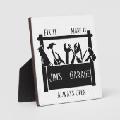 Gepersonaliseerde garage fotoplaat (Voorkant)