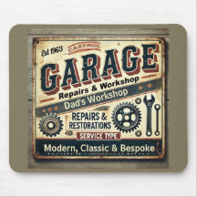Gepersonaliseerde Garage Mousepad
