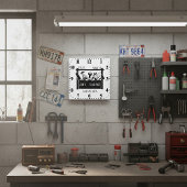 Gepersonaliseerde garage vierkante klok