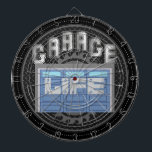 Gepersonaliseerde garagelevensduur dartbord<br><div class="desc">Een cool leuk volledig aanpasbaar dartbord voor de garage. Geniet ervan!</div>
