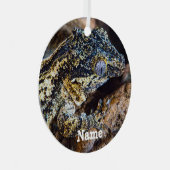 Gepersonaliseerde Gargoyle Gecko Pet Lizard Metalen Ornament (Voorkant Rechts)