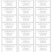 Gepersonaliseerde gast bruiloft adresetiketten sti sticker (Voorkant)