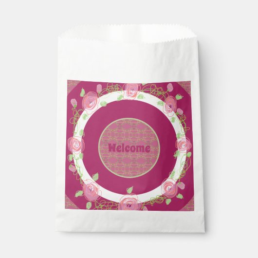 Gepersonaliseerde gast gunst welkomsttas bedankzakje (Voorkant)