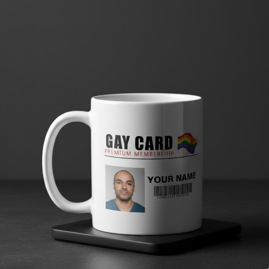 Gepersonaliseerde Gay Kaart Premium Lidmaatschapsi Koffiemok