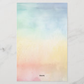 🏳️‍🌈Gepersonaliseerde Gay Pride Geometrisch💌 Briefpapier (Achterkant)