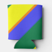 Gepersonaliseerde Gay Pride Regenboogvlag Blikjeskoeler (Achterkant)