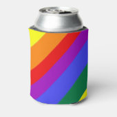 Gepersonaliseerde Gay Pride Regenboogvlag Blikjeskoeler (Blikje Achterkant)