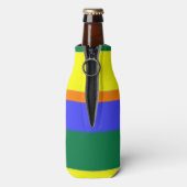 Gepersonaliseerde Gay Pride Regenboogvlag Flesjeskoeler (Fles Achterkant)