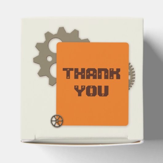 Gepersonaliseerde Gears Afstuderen Foto Dank u Bedankdoosjes (Bovenkant)