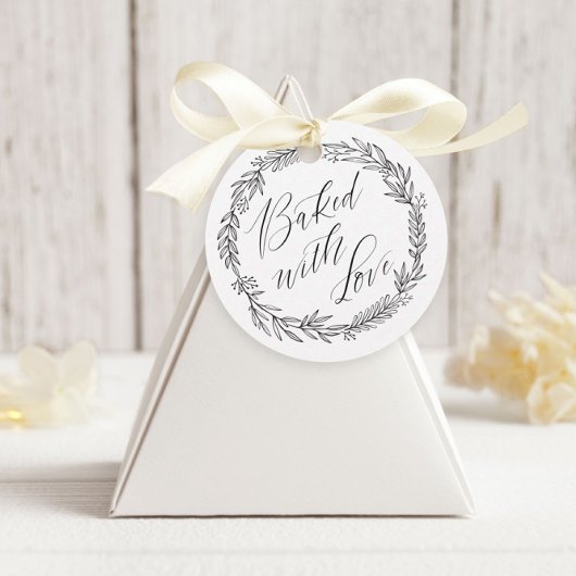 Gepersonaliseerde Gebakken met liefde Boerderij Bedankjes Labels