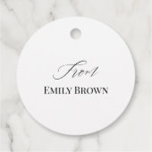 Gepersonaliseerde Gebakken met liefde Boerderij Bedankjes Labels (Achterkant)