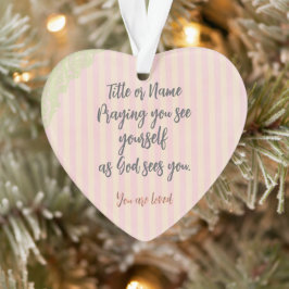 Gepersonaliseerde gebedsofferte ornament