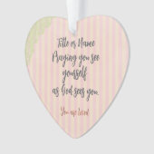 Gepersonaliseerde gebedsofferte ornament (voorkant)