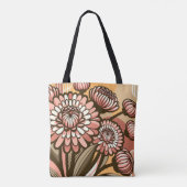 Gepersonaliseerde Geboorte Bloem Chrysant November Tote Bag (Achterkant)