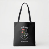 Gepersonaliseerde Geboorte Maand Bloemanjer JANUAR Tote Bag (Voorkant)
