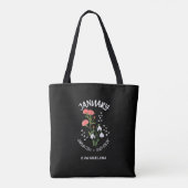 Gepersonaliseerde Geboorte Maand Bloemanjer JANUAR Tote Bag (Achterkant)