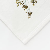 Gepersonaliseerde geboorte Stats Pink Floral Boho  Fleece Deken (Hoek)