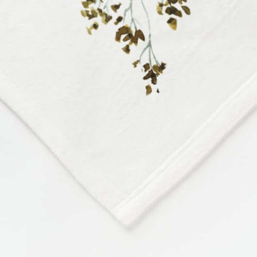 Gepersonaliseerde geboorte Stats Pink Floral Boho  Fleece Deken (Hoek)