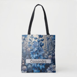Gepersonaliseerde Geboortebloem Larkspur Juli Tote Bag