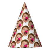 Gepersonaliseerde Geboortedatum van Gezicht Knippe Feesthoedjes (Voorkant)