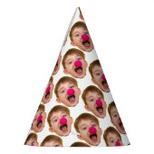 Gepersonaliseerde Geboortedatum van Gezicht Knippe Feesthoedjes (Links)