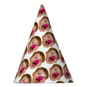 Gepersonaliseerde Geboortedatum van Gezicht Knippe Feesthoedjes (Rechts)