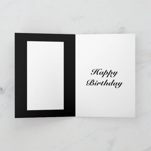 Gepersonaliseerde geboortejaar verjaardagskaart kaart (Binnen)